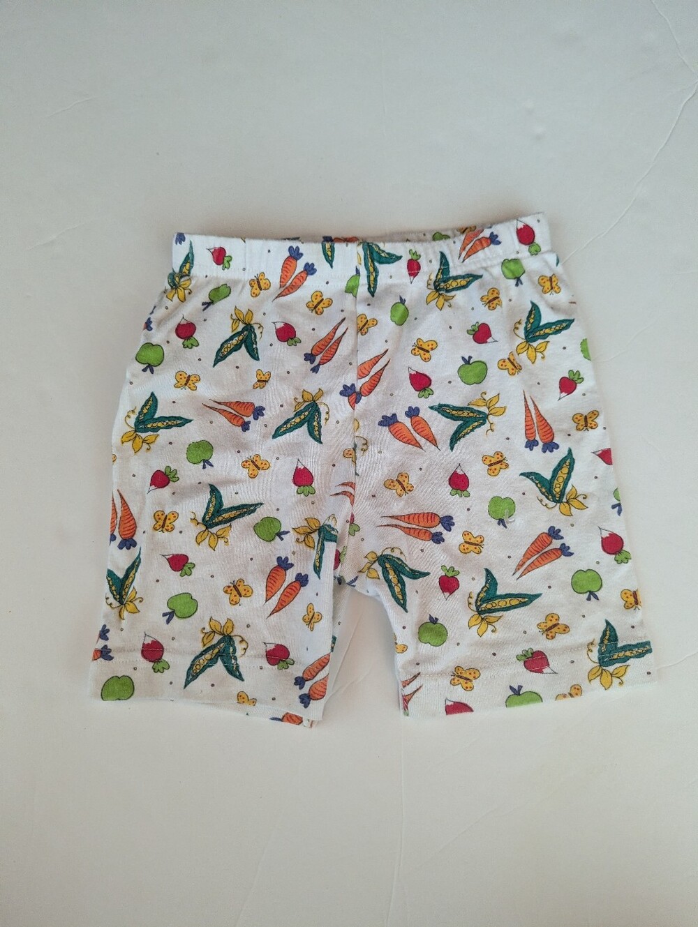 Vtg 90s Bike Shorts Girls 2-3T Veggie Garden